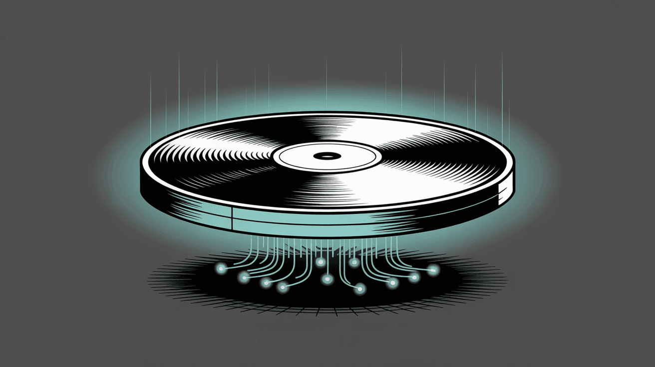 Storage space disk capacity illustration